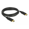 Delock USB 2.0 Kabel Type-C zu Type-C 2 m PD 5 A E-Marker