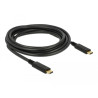 Delock USB 2.0 Kabel Type-C zu Type-C 3 m PD 5 A E-Marker
