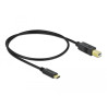 Delock USB 2.0 Kabel Type-C zu Typ-B 0,5 m