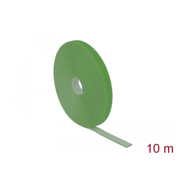 Delock Klettband auf Rolle L 10 m x B 13 mm grün
