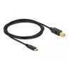 Delock USB 2.0 Kabel Type-C zu Typ-B 2 m