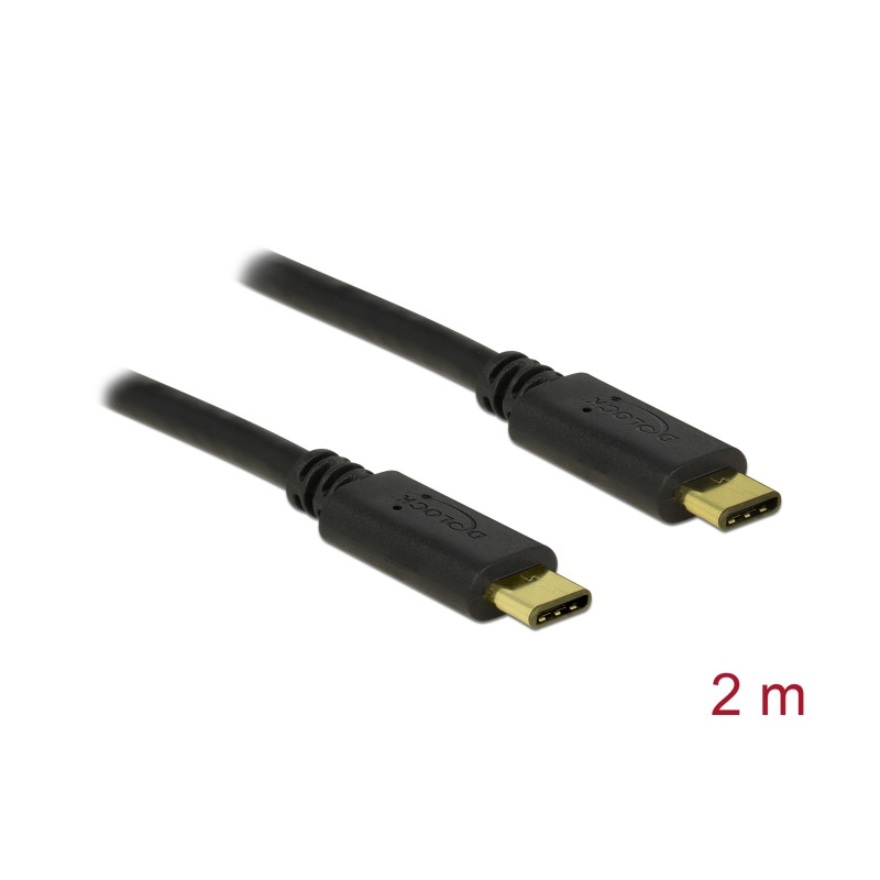 Delock USB 2.0 Kabel Type-C zu Type-C 2 m 3 A