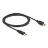 Delock Kabel USB Type-C™ 2.0 Stecker - USB 2.0 Typ Mini-B Stecker 2,0 m schwarz