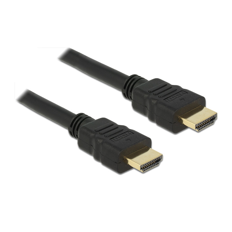 Delock Kabel High Speed HDMI mit Ethernet – HDMI A Stecker - HDMI A Stecker 4K 25 cm