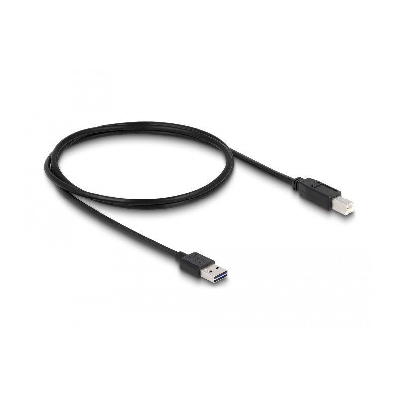Delock Kabel EASY-USB 2.0 Typ-A Stecker - USB 2.0 Typ-B Stecker 1 m schwarz