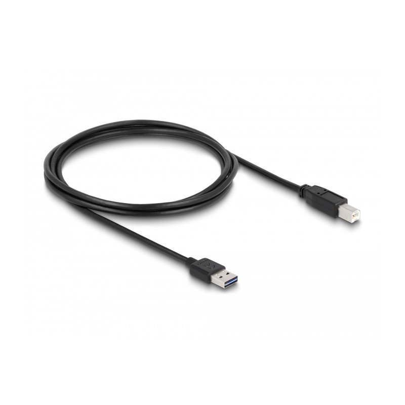 Delock Kabel EASY-USB 2.0 Typ-A Stecker - USB 2.0 Typ-B Stecker 2 m schwarz