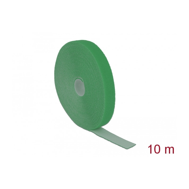 Delock Klettband auf Rolle L 10 m x B 20 mm grün