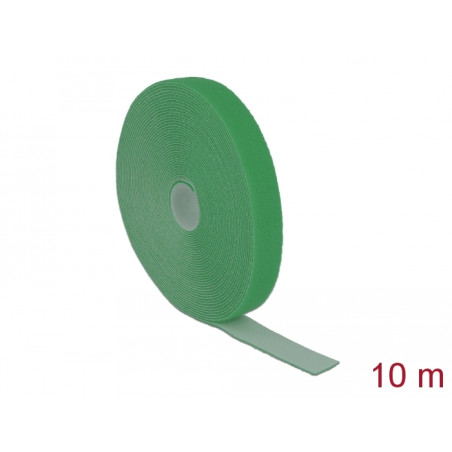 Delock Klettband auf Rolle L 10 m x B 20 mm grün