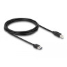Delock Kabel EASY-USB 2.0 Typ-A Stecker - USB 2.0 Typ-B Stecker 3 m schwarz