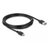 Delock Kabel EASY-USB 2.0 Typ-A Stecker - USB 2.0 Typ Mini-B Stecker 3 m schwarz