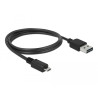 Delock Kabel EASY-USB 2.0 Typ-A Stecker - USB 2.0 Typ Micro-B Stecker 1 m schwarz