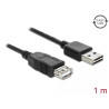 Delock Verlängerungskabel EASY-USB 2.0 Typ-A Stecker - USB 2.0 Typ-A Buchse schwarz 1 m