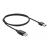 Delock Verlängerungskabel EASY-USB 2.0 Typ-A Stecker - USB 2.0 Typ-A Buchse schwarz 1 m