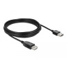 Delock Verlängerungskabel EASY-USB 2.0 Typ-A Stecker - USB 2.0 Typ-A Buchse schwarz 5 m