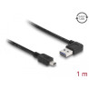 Delock Kabel EASY-USB 2.0 Typ-A Stecker gewinkelt links / rechts - USB 2.0 Typ Mini-B Stecker 1 m