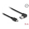Delock Kabel EASY-USB 2.0 Typ-A Stecker gewinkelt links / rechts - USB 2.0 Typ Mini-B Stecker 5 m
