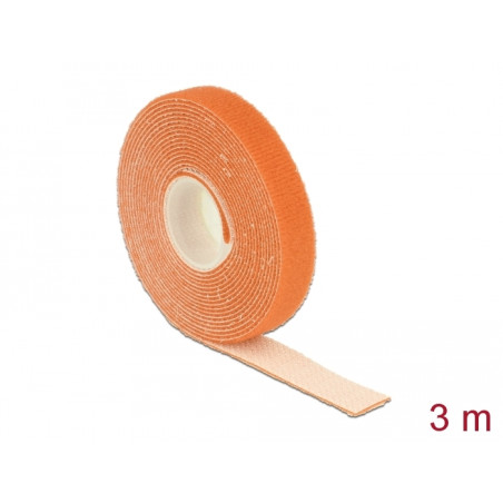 Delock Klettband auf Rolle L 3 m x B 13 mm orange