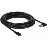 Delock Kabel EASY-USB 2.0 Typ-A Stecker gewinkelt links / rechts - USB 2.0 Typ Micro-B Stecker 5 m