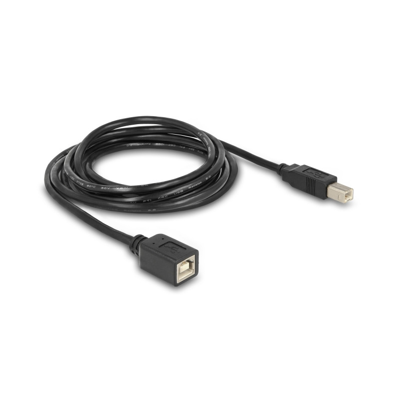Delock Verlängerungskabel USB 2.0 B Stecker - B Buchse 2 m