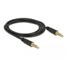 Delock Klinkenkabel 3,5 mm 4 Pin Stecker zu Stecker 2 m schwarz