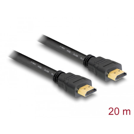 Delock Kabel High Speed HDMI mit Ethernet – HDMI A Stecker - HDMI A Stecker 20 m