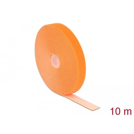 Delock Klettband auf Rolle L 10 m x B 20 mm orange