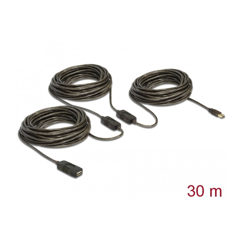 Delock Kabel USB 2.0 Verlängerung, aktiv 30 m