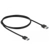 Delock Kabel EASY-USB 2.0 Typ-A Stecker - EASY-USB 2.0 Typ-A Stecker 1 m schwarz