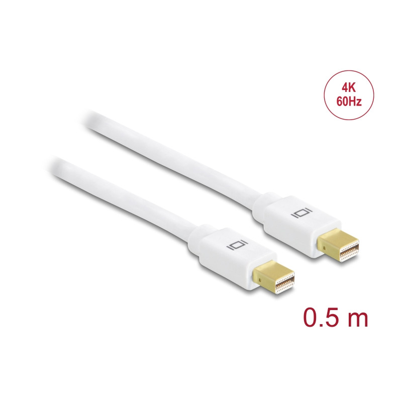 Delock Kabel Mini DisplayPort 1.2 Stecker - Mini DisplayPort Stecker 4K 60 Hz 0,5 m