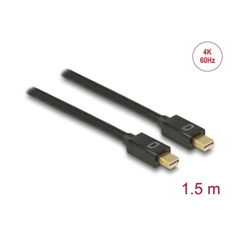 Delock Kabel Mini DisplayPort 1.2 Stecker - Mini DisplayPort Stecker 4K 60 Hz 1,5 m