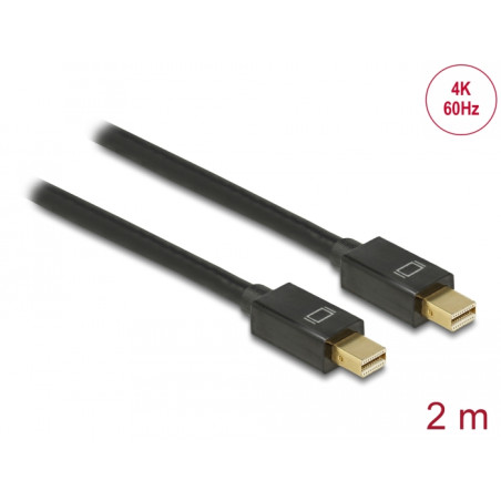 Delock Kabel Mini DisplayPort 1.2 Stecker - Mini DisplayPort Stecker 4K 60 Hz 2 m