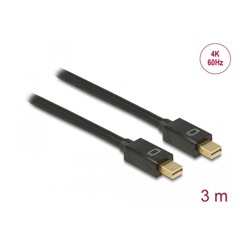 Delock Kabel Mini DisplayPort 1.2 Stecker - Mini DisplayPort Stecker 4K 60 Hz 3 m