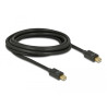 Delock Kabel Mini DisplayPort 1.2 Stecker - Mini DisplayPort Stecker 4K 60 Hz 3 m