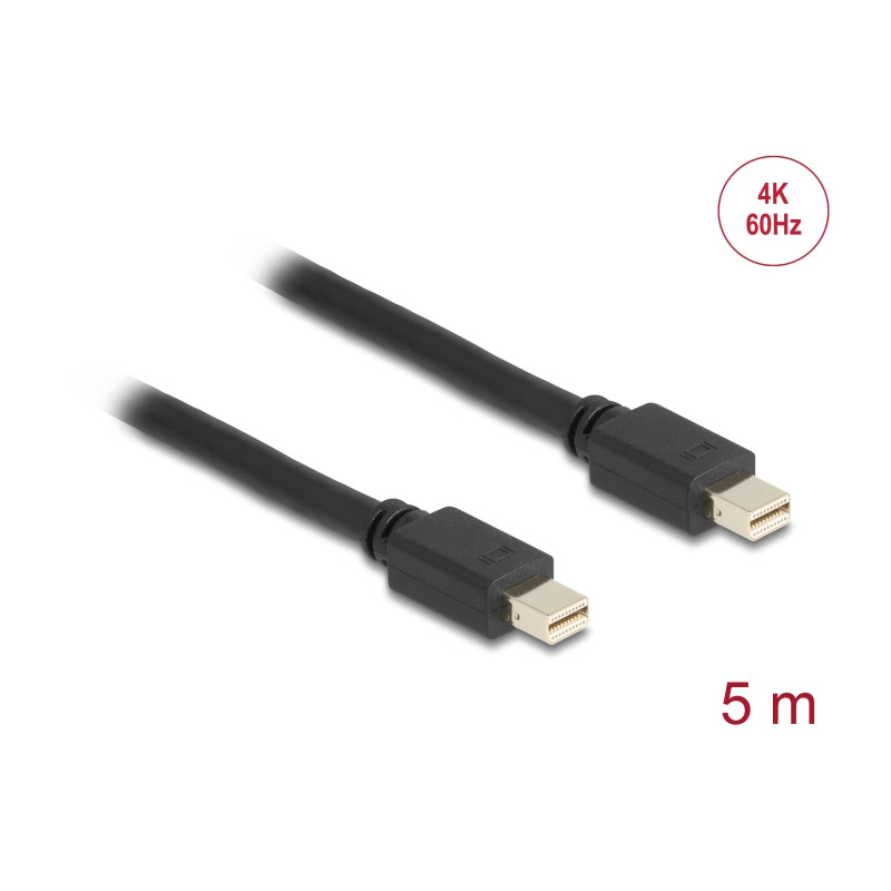 Delock Kabel Mini DisplayPort 1.2 Stecker - Mini DisplayPort Stecker 4K 60 Hz 5 m