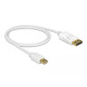 Delock Kabel Mini DisplayPort 1.2 Stecker - DisplayPort Stecker 4K 60 Hz 1,0 m