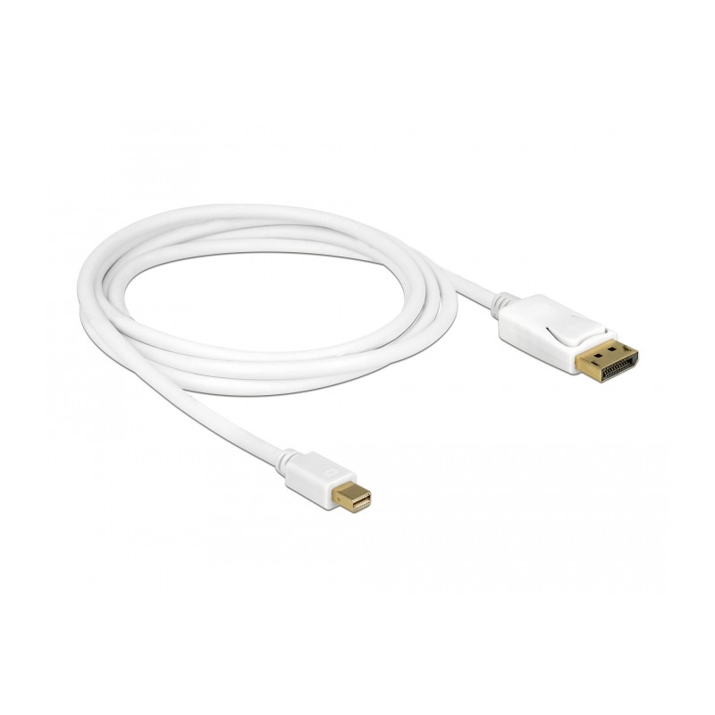 Delock Kabel Mini DisplayPort 1.2 Stecker - DisplayPort Stecker 4K 60 Hz 2,0 m