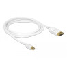 Delock Kabel Mini DisplayPort 1.2 Stecker - DisplayPort Stecker 4K 60 Hz 2,0 m