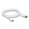 Delock Kabel Mini DisplayPort 1.2 Stecker - DisplayPort Stecker 4K 60 Hz 3,0 m