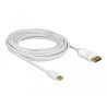 Delock Kabel Mini DisplayPort 1.2 Stecker - DisplayPort Stecker 4K 60 Hz 5,0 m