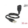 Delock Kabel USB 2.0 Typ-A Stecker - USB 2.0 Typ-A Buchse ShapeCable 0,35 m