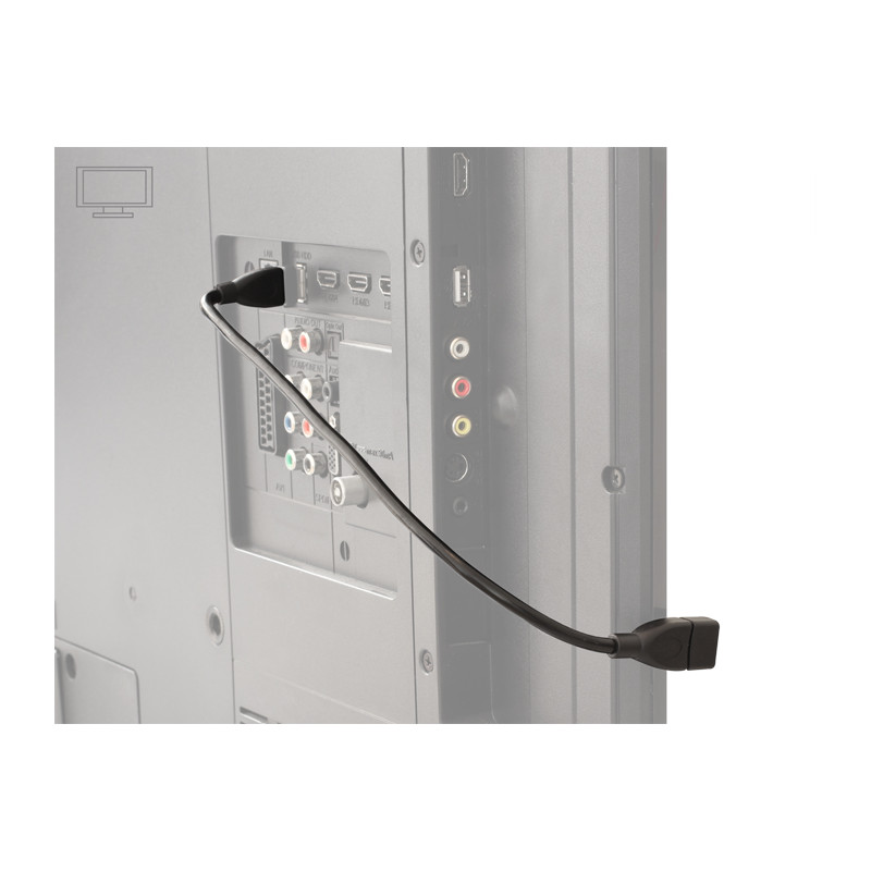Delock Kabel USB 2.0 Typ-A Stecker - USB 2.0 Typ-A Buchse ShapeCable 0,35 m