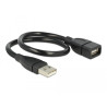 Delock Kabel USB 2.0 Typ-A Stecker - USB 2.0 Typ-A Buchse ShapeCable 0,35 m