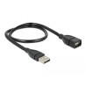 Delock Kabel USB 2.0 Typ-A Stecker - USB 2.0 Typ-A Buchse ShapeCable 0,5 m