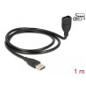 Delock Kabel USB 2.0 Typ-A Stecker - USB 2.0 Typ-A Buchse ShapeCable 1 m