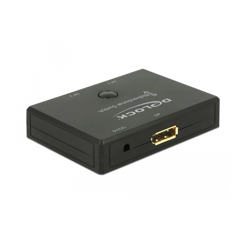 Delock DisplayPort 2 - 1 Umschalter bidirektional 4K 60 Hz