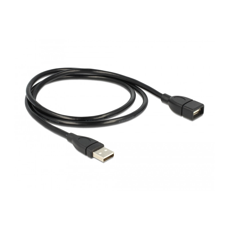 Delock Kabel USB 2.0 Typ-A Stecker - USB 2.0 Typ-A Buchse ShapeCable 1 m