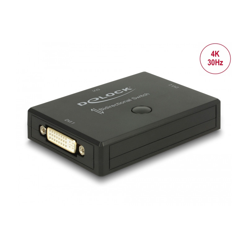 Delock DVI 2 - 1 Umschalter bidirektional 4K 30 Hz