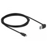 Delock Kabel EASY-USB 2.0 Typ-A Stecker gewinkelt oben / unten - USB 2.0 Typ Micro-B Stecker 2 m