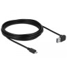 Delock Kabel EASY-USB 2.0 Typ-A Stecker gewinkelt oben / unten - USB 2.0 Typ Micro-B Stecker 5 m