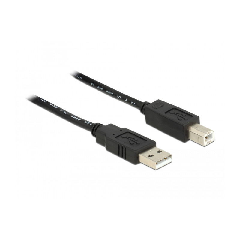 Delock Kabel USB 2.0 Typ-A Stecker - USB 2.0 Typ-B Stecker 20 m
